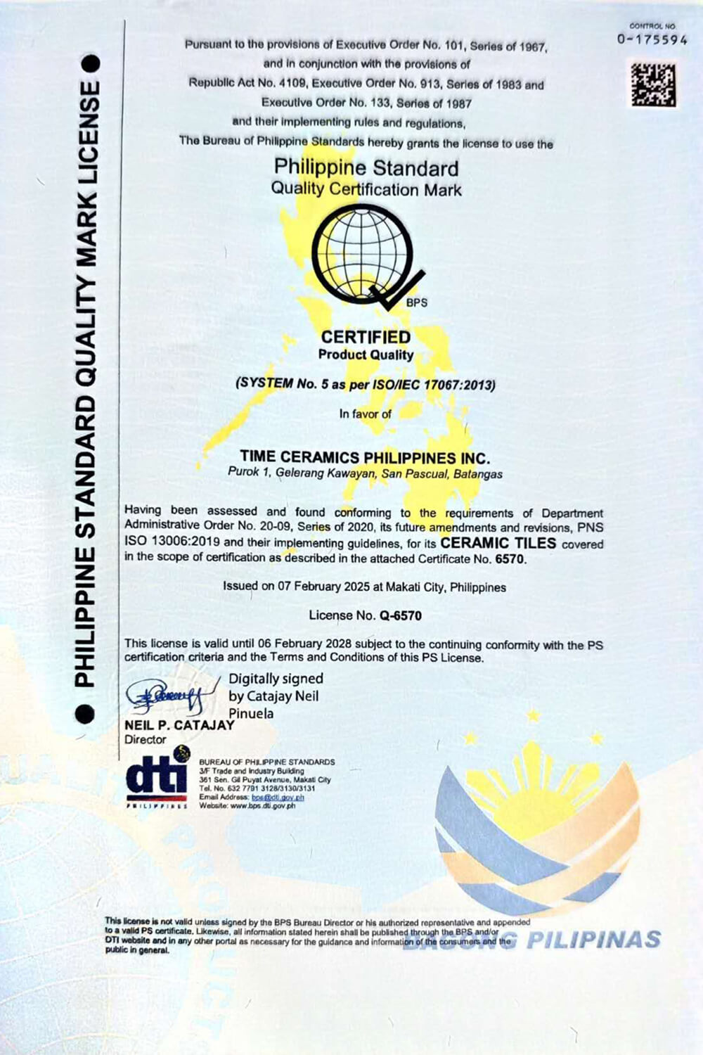 Product Quality Certified A1
